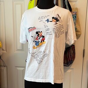 Uniqlo White Mickey Mouse Graphic Tee